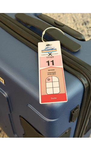 Celebrity Cruise Luggage Tag  - Custom Printed & Ready to Use