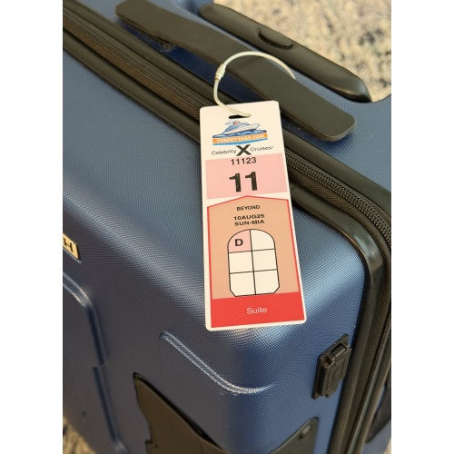 Celebrity Cruise Luggage Tag  - Custom Printed & Ready to Use